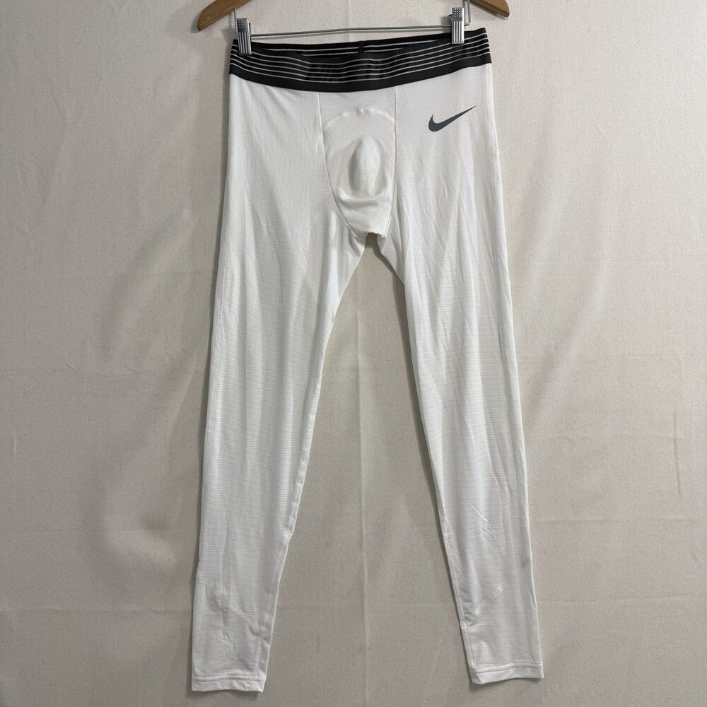 Nike Pro Training Tights Men Size Large White